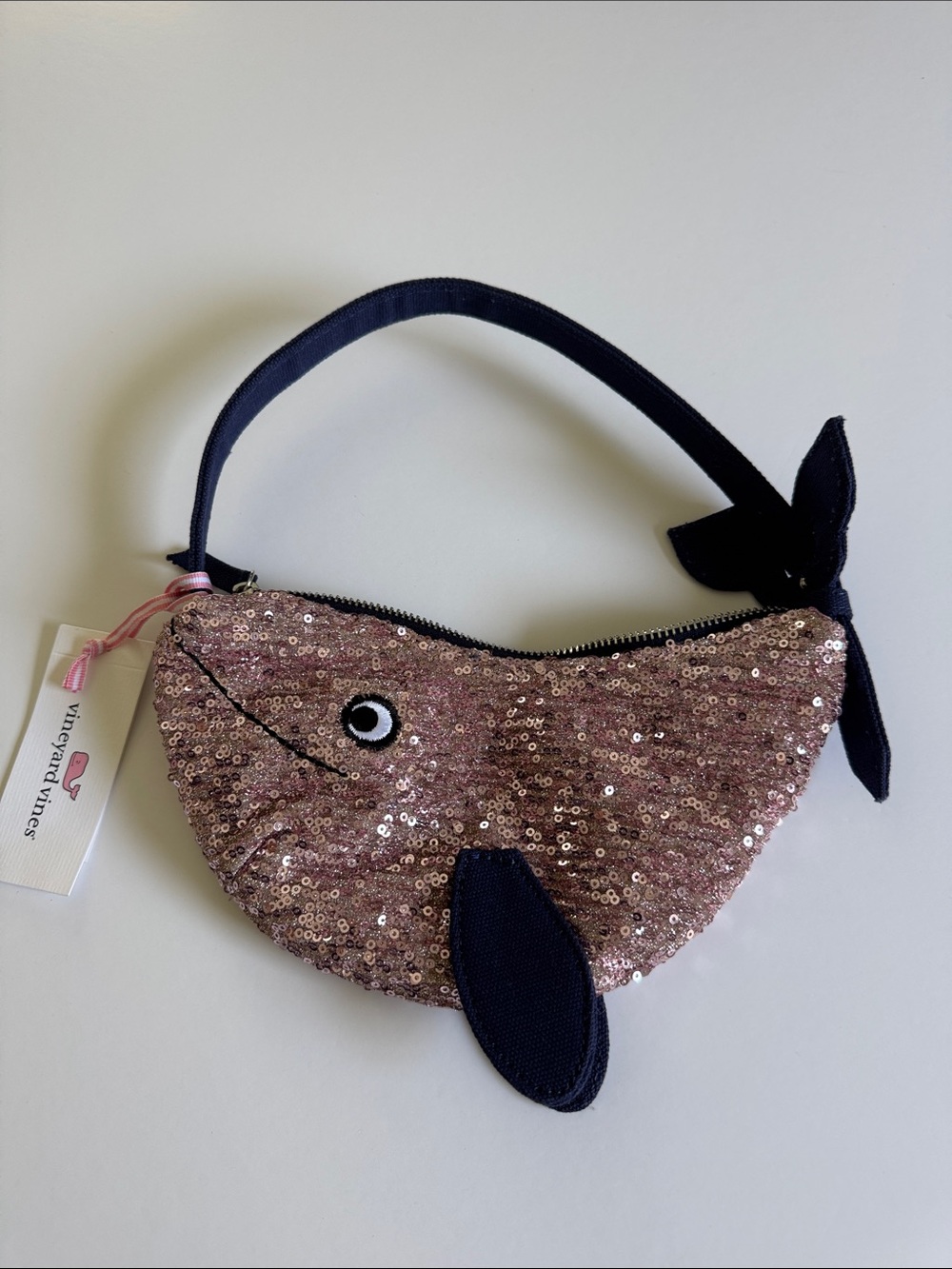 Vineyard Vines ltd edition NWT Pink Sequin Whale Purse